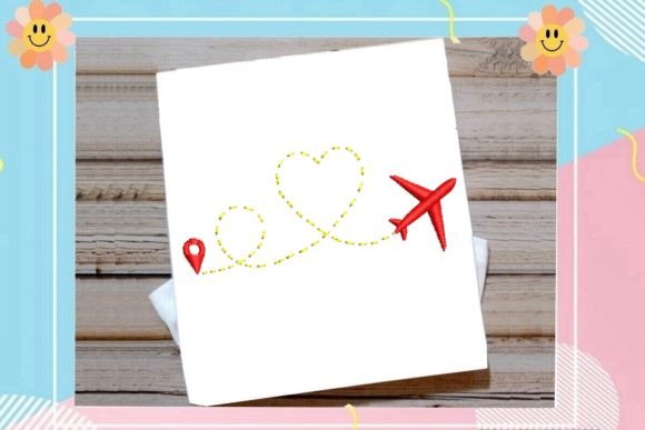 Airplane Tracing a Lovely Heart