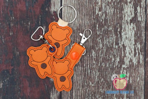 Bear Silhouette Keyfob Keychain ITH