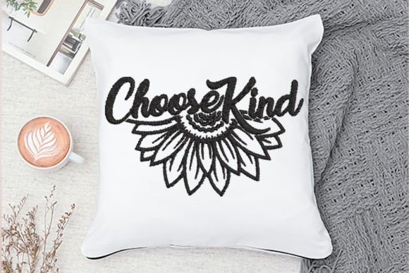 Choose Kind: A Seasonal Embroidery Design That Speaks Volumes