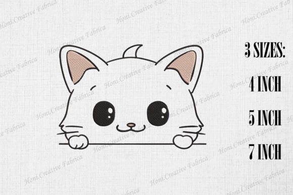 Cute Cat Peeking from Wall