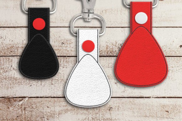 Guitar Pick Blank ITH Key Fob Applique