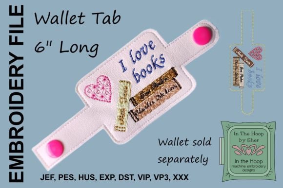 I Love Books Wallet Tab
